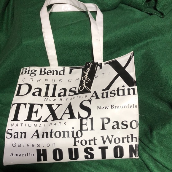 Jay Joshua Texas Vinyl Tote Bag New With Tags - Picture 2 of 6